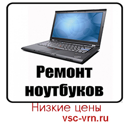 Объявление ремонт ноутбуков в Воронеже